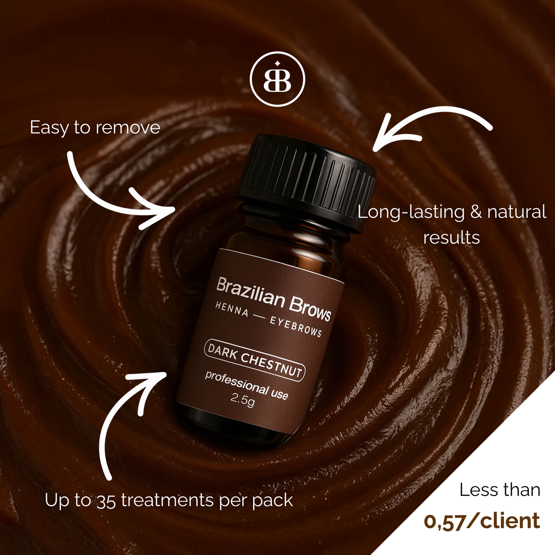 Brazilian Brows Henna - Dark Chestnut