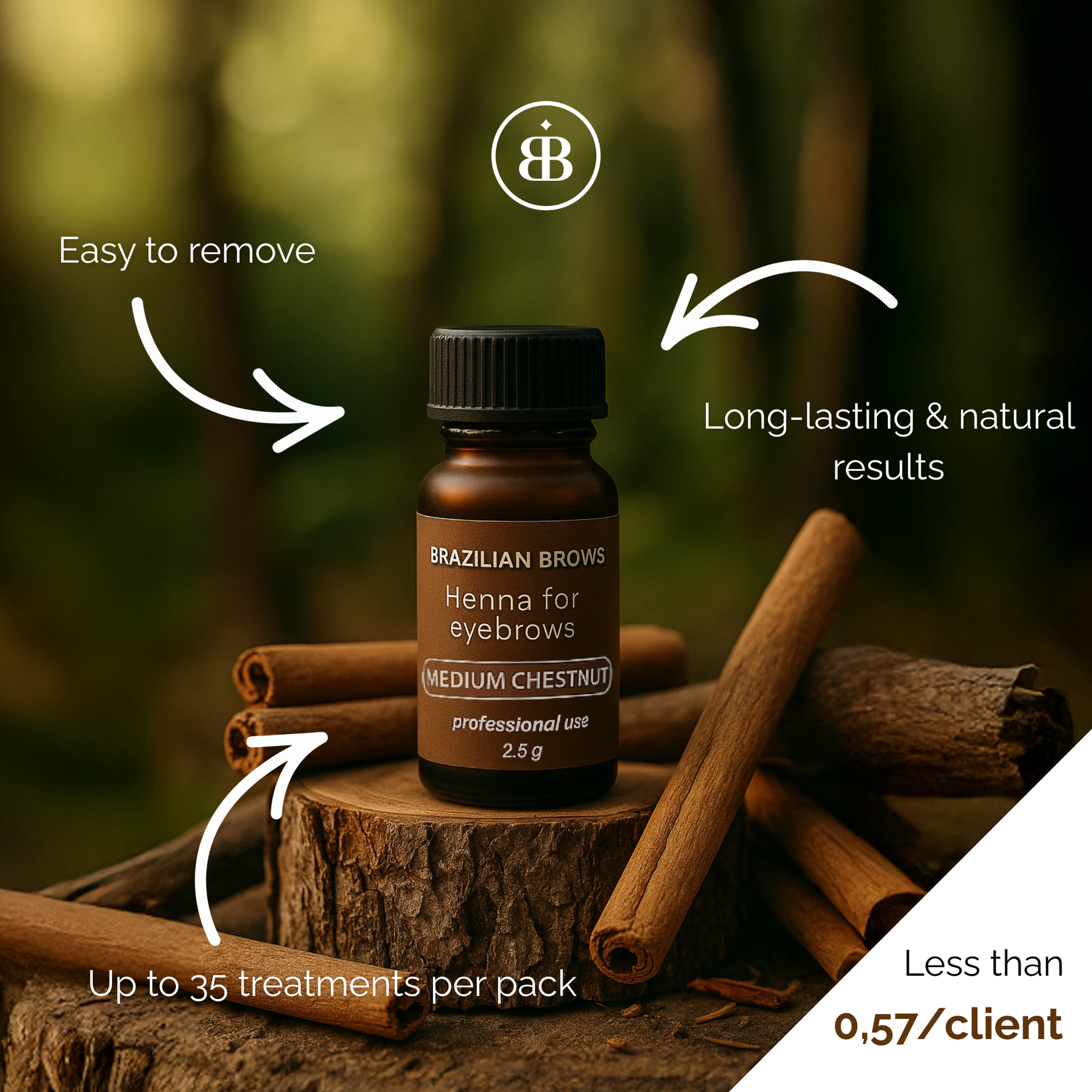 Brazilian Brows Henna - Medium Chestnut