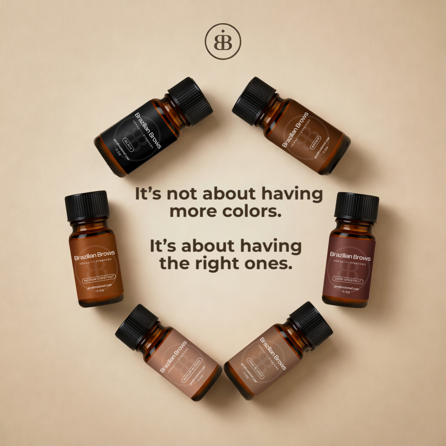 Henna Brow Kit - 3 Farben (±105 Behandlungen)